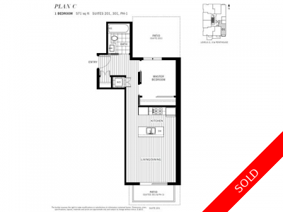 Kitsilano Condo for sale: THE WESTERLY 1 bedroom 571 sq.ft. (Listed 2013-03-03)